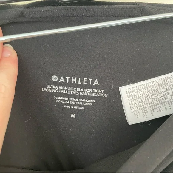 Athleta Ultra High Rise Elation Black Tight Leggings M Medium (#502359) - Picture 10 of 11